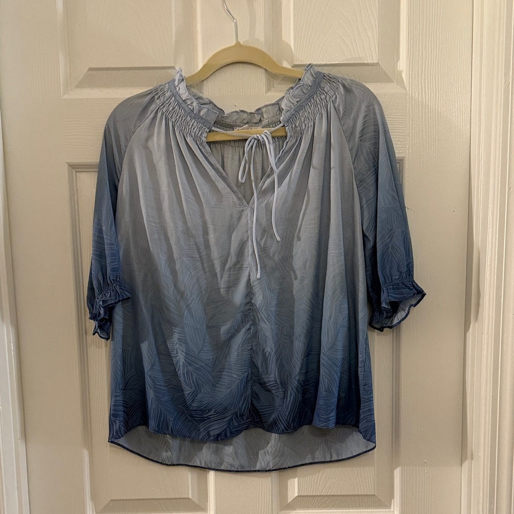 Current Air Blue Gradient Blouse